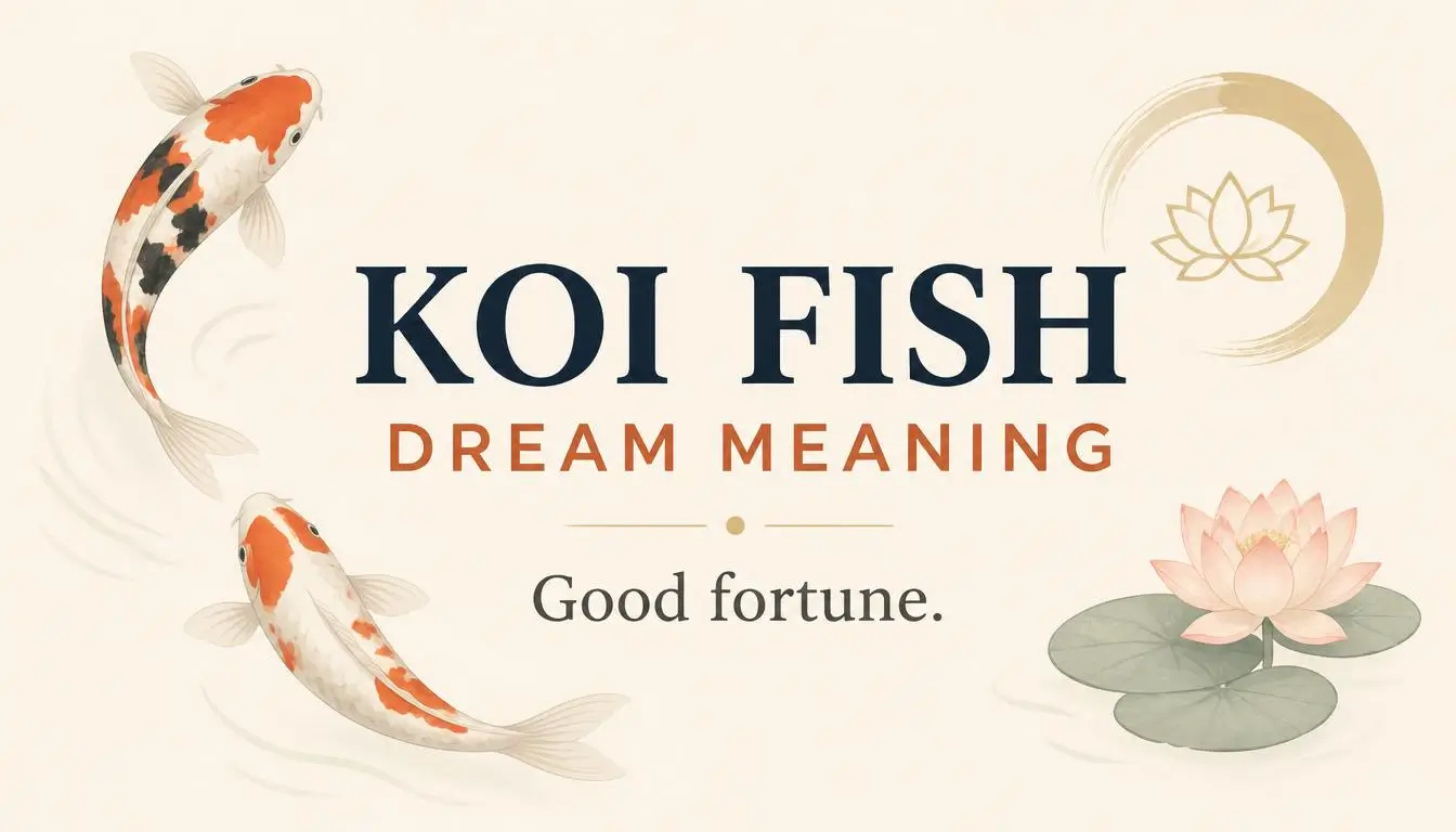 Koi Fish Dream Meaning