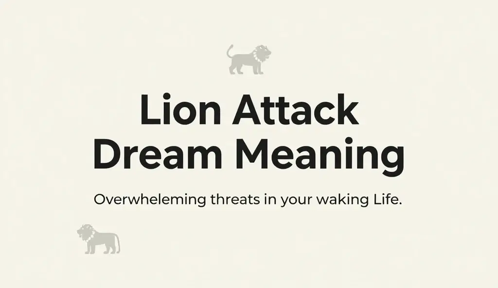 Lion Attack Dream Meaning