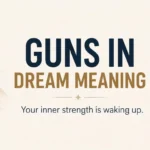 Guns in Dream Meaning