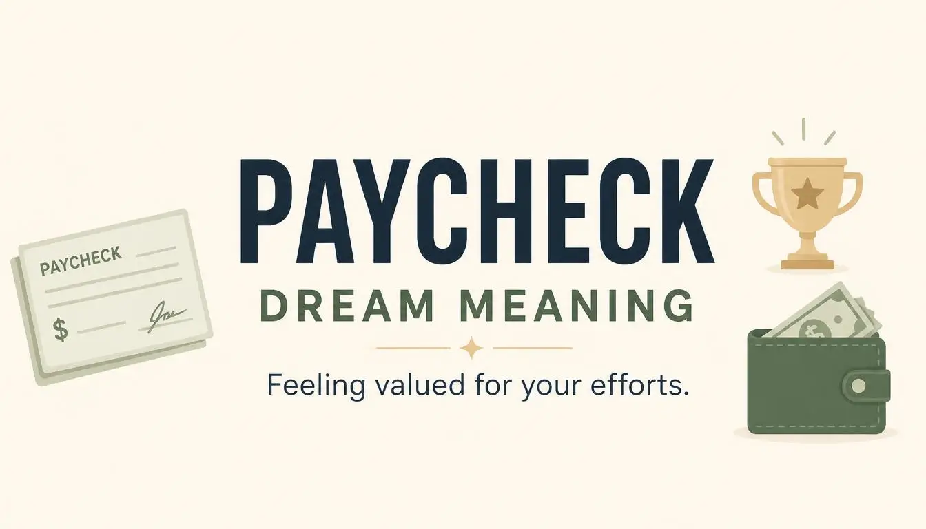 Paycheck Dream Meaning