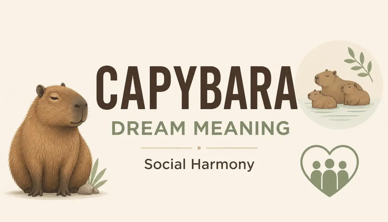 Capybara Dream Meaning