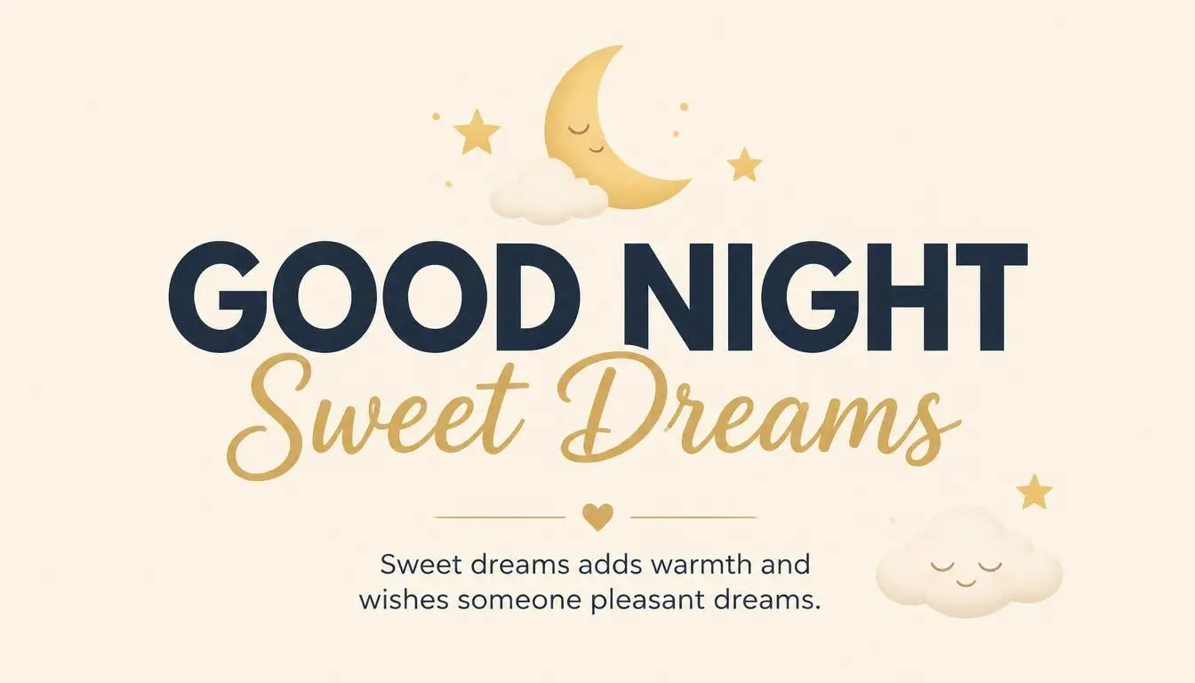 Good Night Sweet Dreams