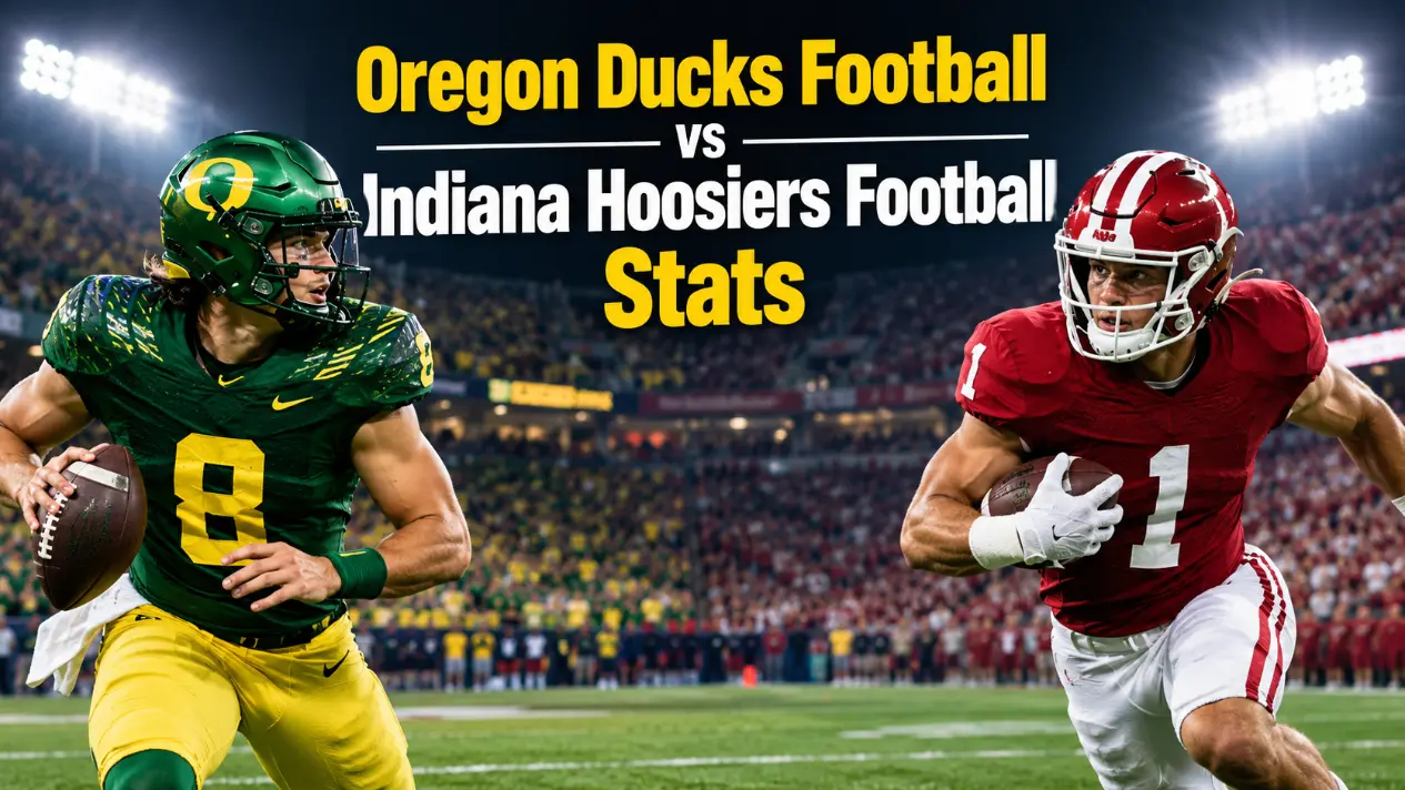 oregon ducks football vs indiana hoosiers football stats